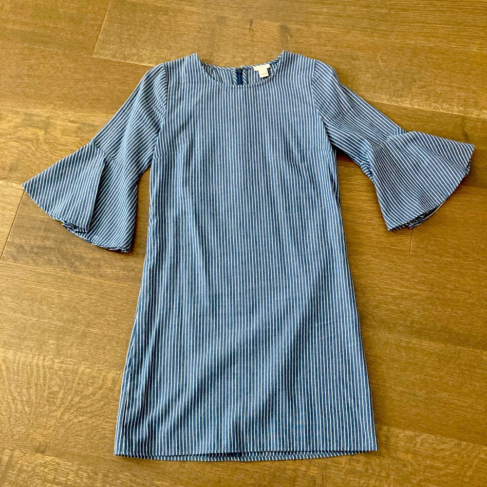 J Crew shift dress with bell sleeves